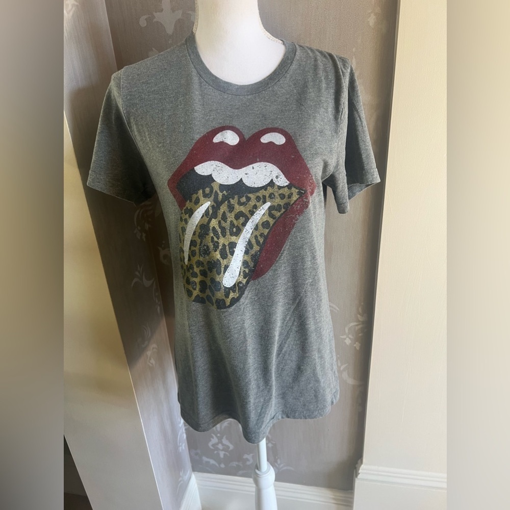 Rolling Stones logo vintage ladies Tee. no inside label size medium cotton - Picture 5 of 6